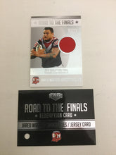 2015 TLA NRL Elite Road to the Finals Jersey Card Jared Waerea-Hargreaves Roosters RF4 #93/150