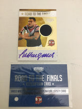 2015 TLA NRL Elite Road to the Finals Jersey Signature Card Jared Waerea-Hargreaves Roosters RFS4 #7/50