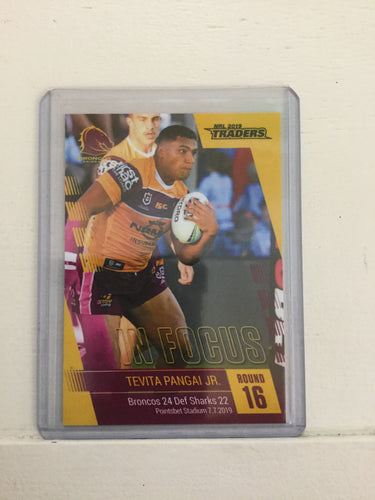 2019 TLA NRL Traders Player In Focus Tevita Pangai JR #27