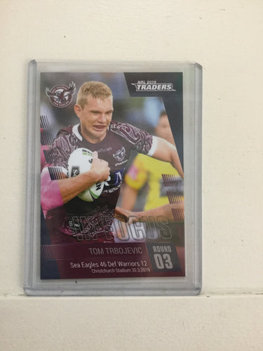 2019 TLA NRL Traders Player In Focus Tom Trbojevic #38