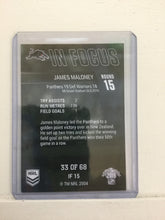 2019 TLA NRL Traders Player In Focus James Maloney #33