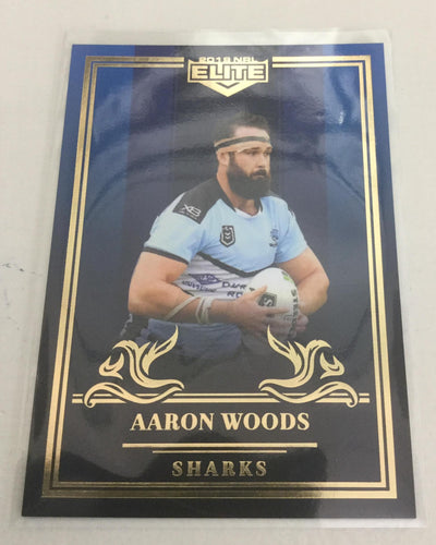 2019 TLA NRL Elite Mojo Sapphire Aaron Woods Cronulla Sharks MS036 #03/20