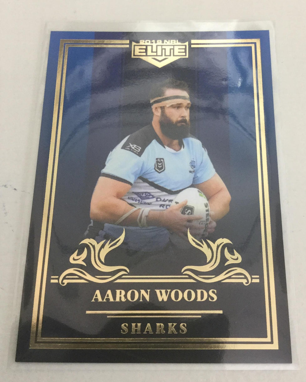 2019 TLA NRL Elite Mojo Sapphire Aaron Woods Cronulla Sharks MS036 #03/20