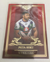 2019 TLA NRL Elite Mojo Ruby Peta Hiku New Zealand Warriors  MR131 #23/40