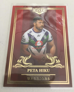 2019 TLA NRL Elite Mojo Ruby Peta Hiku New Zealand Warriors  MR131 #23/40