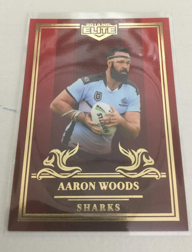 2019 TLA NRL Elite Mojo Ruby Aaron Woods Cronulla Sharks MR036 #27/40