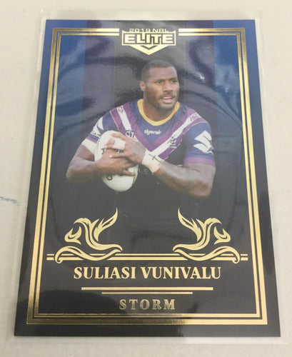 2019 TLA NRL Elite Mojo Sapphire Suliasi Vunivalu MELBOURNE STORM MS063 #06/20