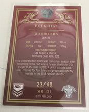 2019 TLA NRL Elite Mojo Ruby Peta Hiku New Zealand Warriors  MR131 #23/40