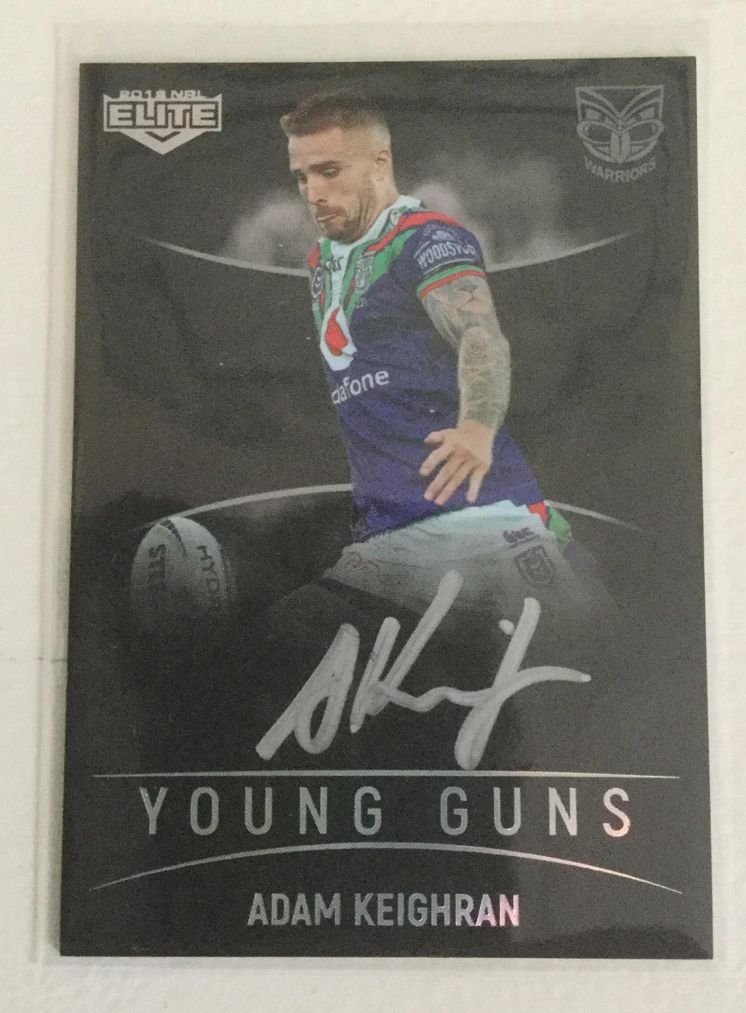 2019 TLA NRL Elite Young Guns Black Signature Adam Keighran #11/40