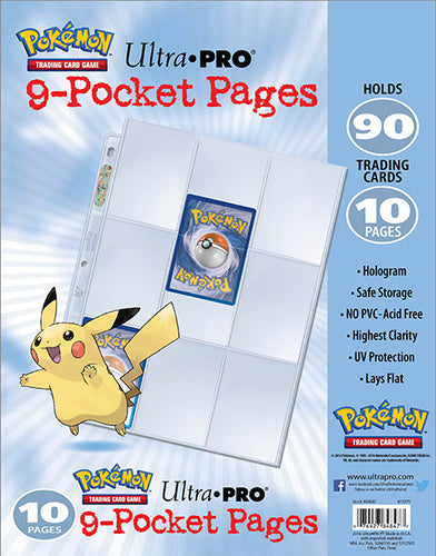 ULTRA PRO Pokémon - 9-Pocket Trading Card Page Pack