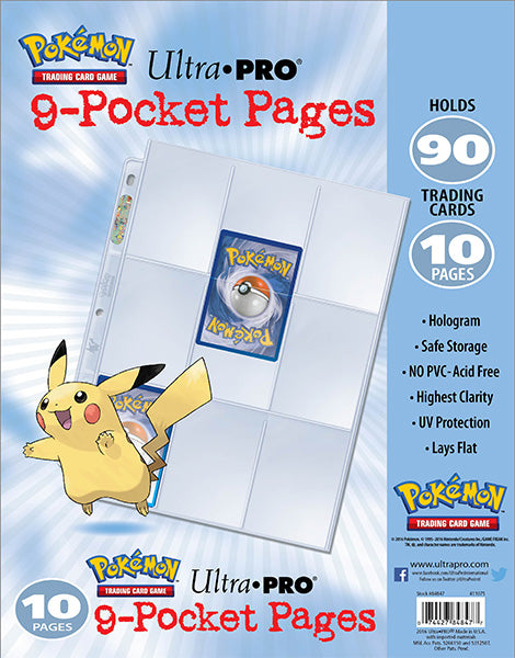 ULTRA PRO Pokémon - 9-Pocket Trading Card Page Pack