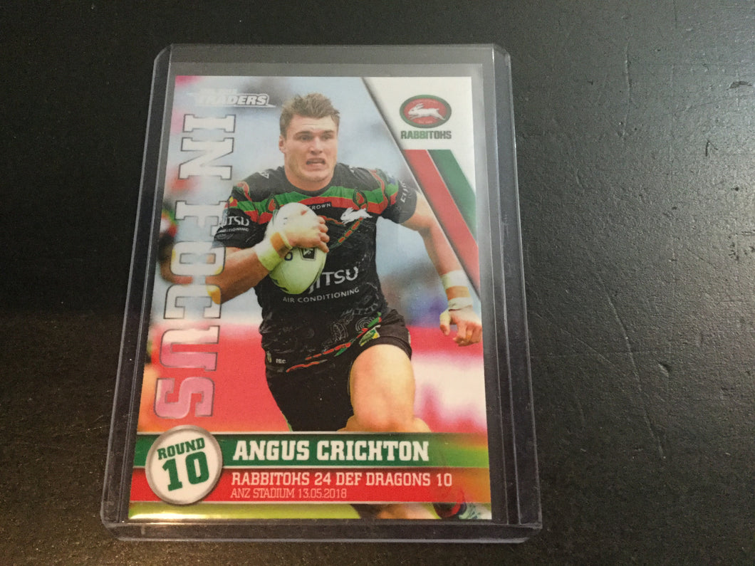 2018 TLA NRL Traders Player In Focus Angus Crighton #62