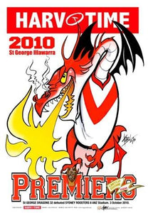 St George Illawarra Dragons, 2010 NRL Premiers, Harv Time Poster #19