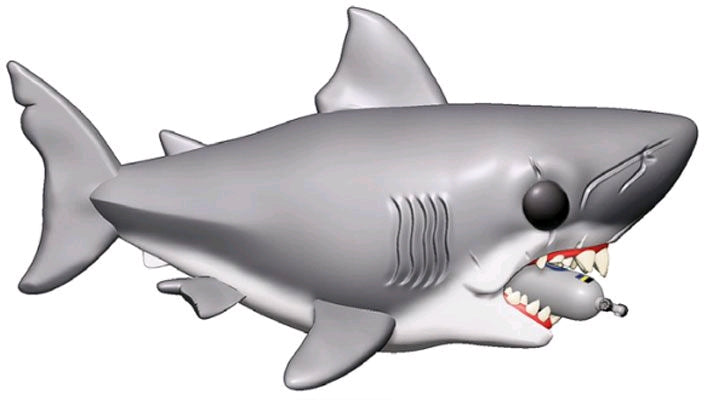 Jaws - Jaws Great White Shark with diving tank 6