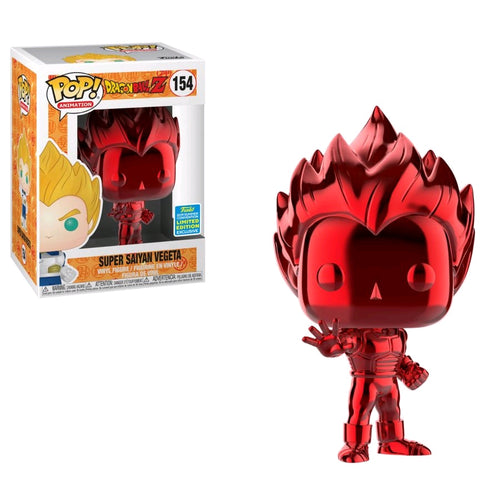 Dragon Ball Z - Vegeta Red Chrome SDCC 2019 US Exclusive Pop! Vinyl #154