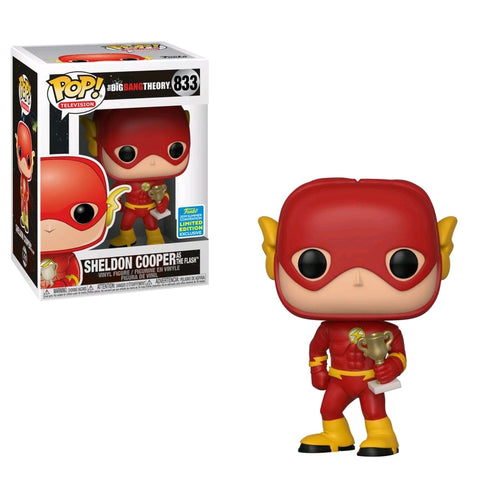 Big Bang Theory Sheldon Cooper as The Flash SDCC 2019 US Exclusive Pop! Vinyl #833