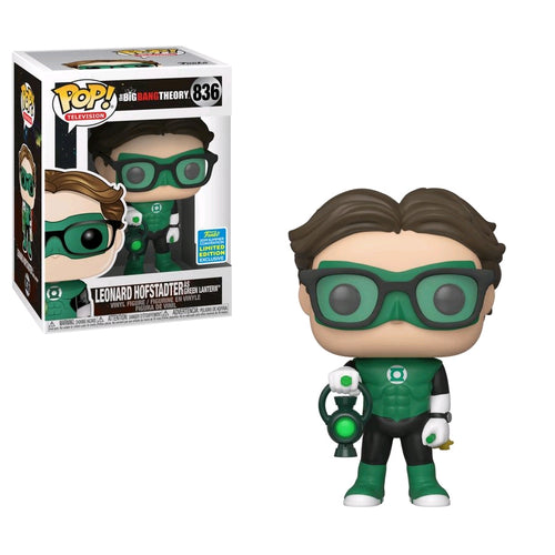 Big Bang Theory Leonard Hofstadter as Green Lantern SDCC 2019 US Exclusive Pop! Vinyl #836