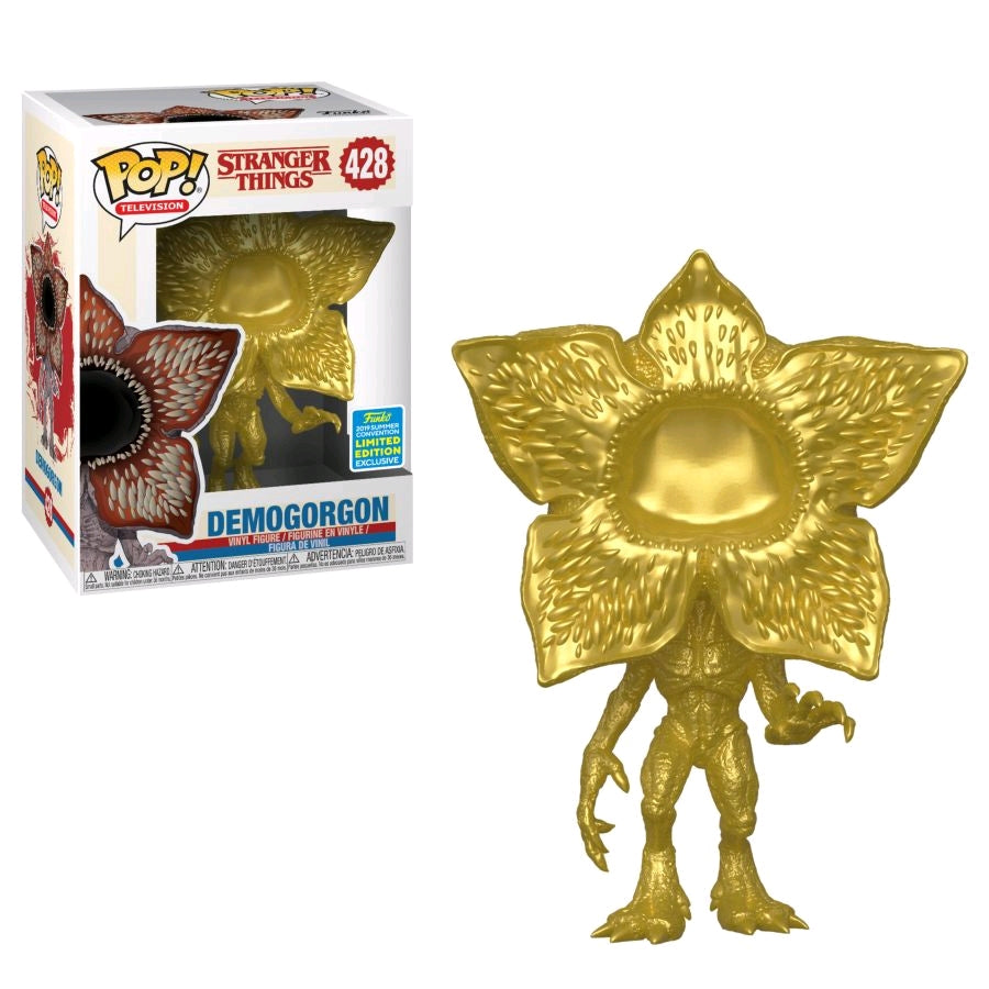 Stranger Things - Demogorgon Metallic Gold SDCC 2019 US Exclusive Pop! Vinyl #428