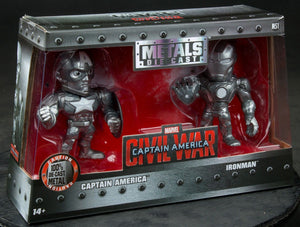 Captain America 3 Civil War Iron Man & Captain America US Exclusive 4" Bare Metal 2 Pk #M51