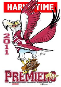 Manly Sea Eagles, 2011 NRL Premiers, Harv Time Poster #18