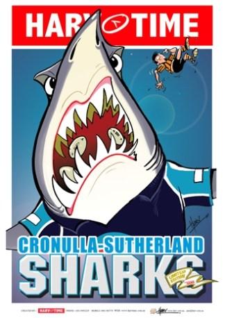 Cronulla Sharks, NRL Mascot Harv Time Poster #20