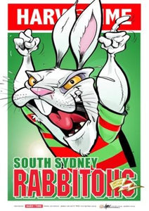 South Sydney Rabbitohs, NRL Mascot Harv Time Poster #21 (Premiership number)