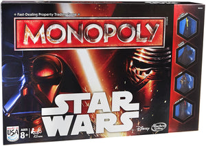 Star Wars Monopoly- Luke SkyWalker, Darth Vader, Finn & Kylo Ren Gamepieces