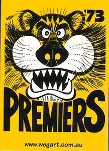 WEG ART - Richmond 1973 AFL PREMIERS Card Set