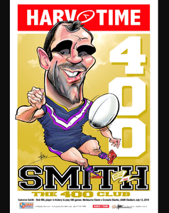 Melbourne Storm  Cameron Smith The 400 Club #51 Harv Time Poster