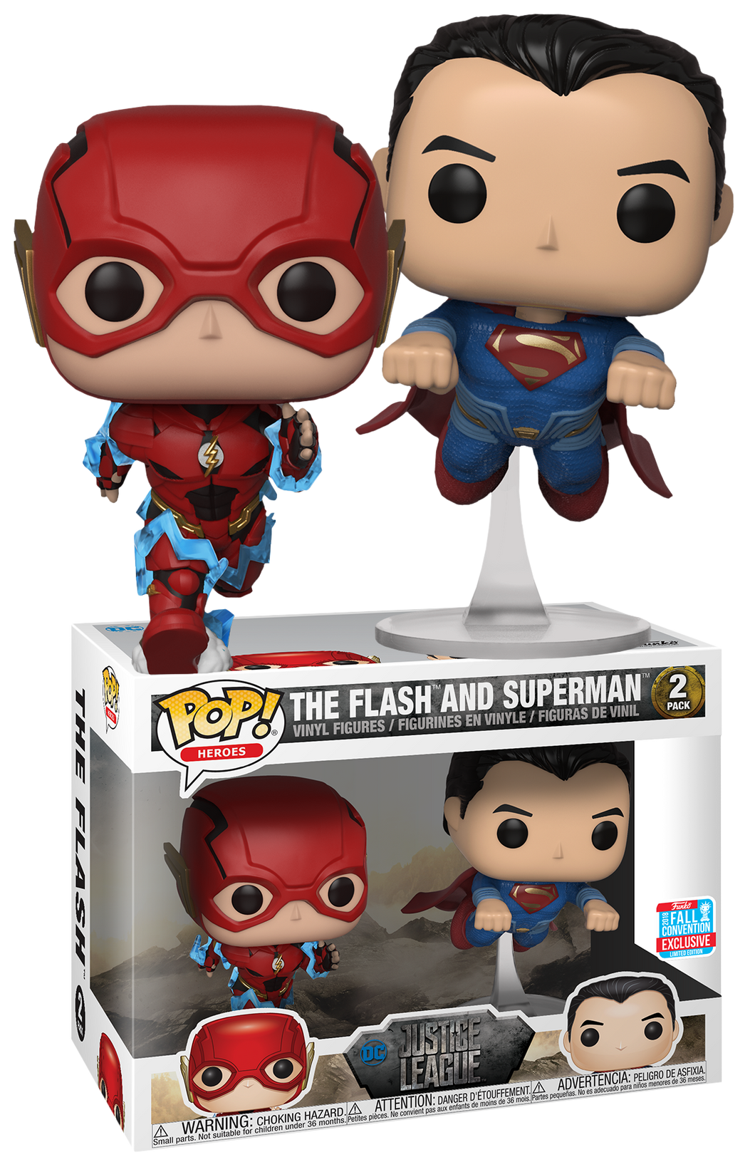 DC Justice League - The Flash and Superman Race NYCC 2018 Exclusive 2 pack