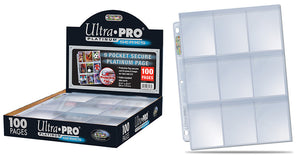 Ultra Pro Platinum 9 Pocket Pages – Box (100 pages)