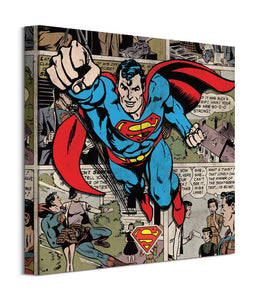 Superman (Burst) Canvas Frame